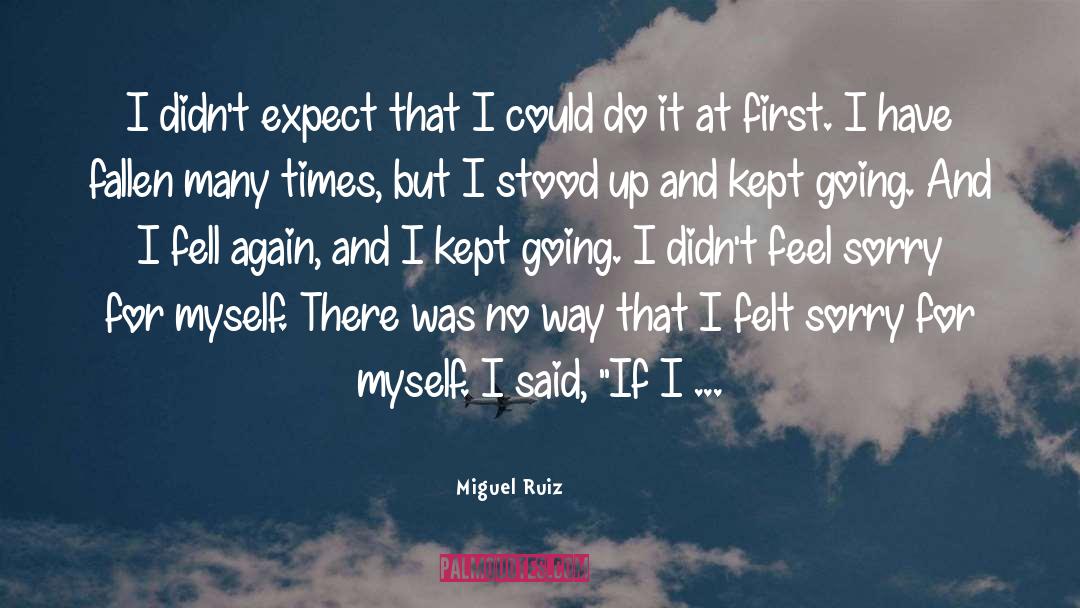 Miguel Ruiz Quotes: I didn't expect that I