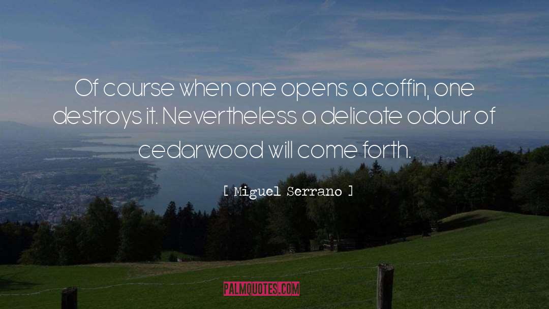 Miguel Serrano Quotes: Of course when one opens