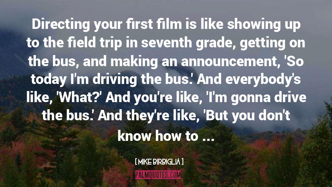 Mike Birbiglia Quotes: Directing your first film is