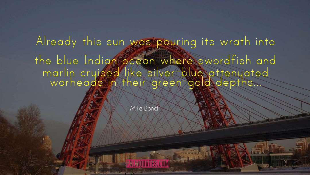 Mike Bond Quotes: Already this sun was pouring