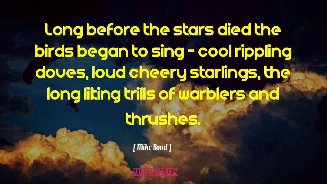 Mike Bond Quotes: Long before the stars died