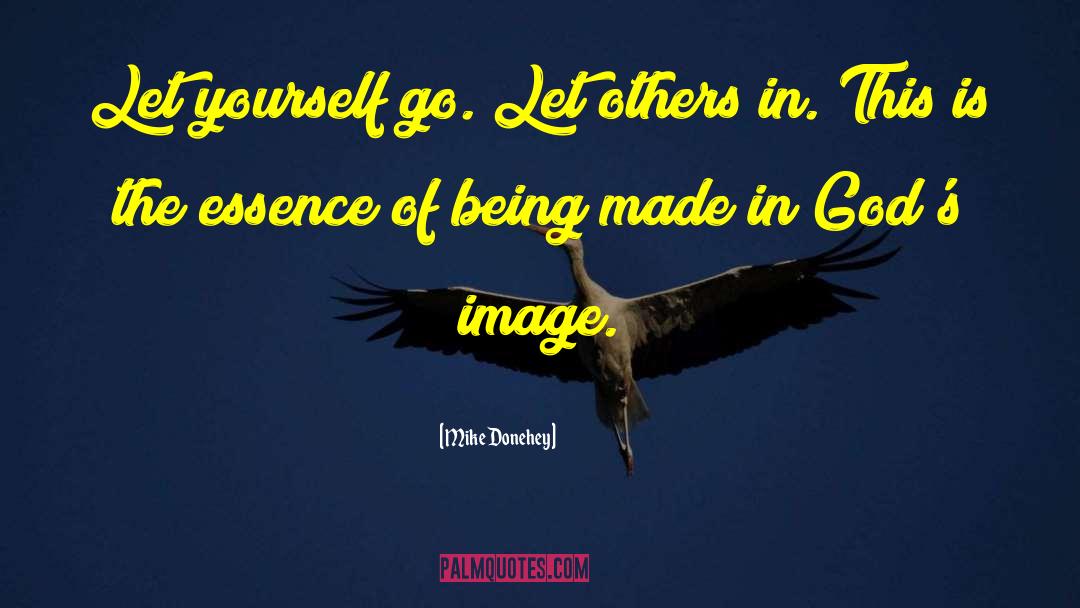 Mike Donehey Quotes: Let yourself go. Let others