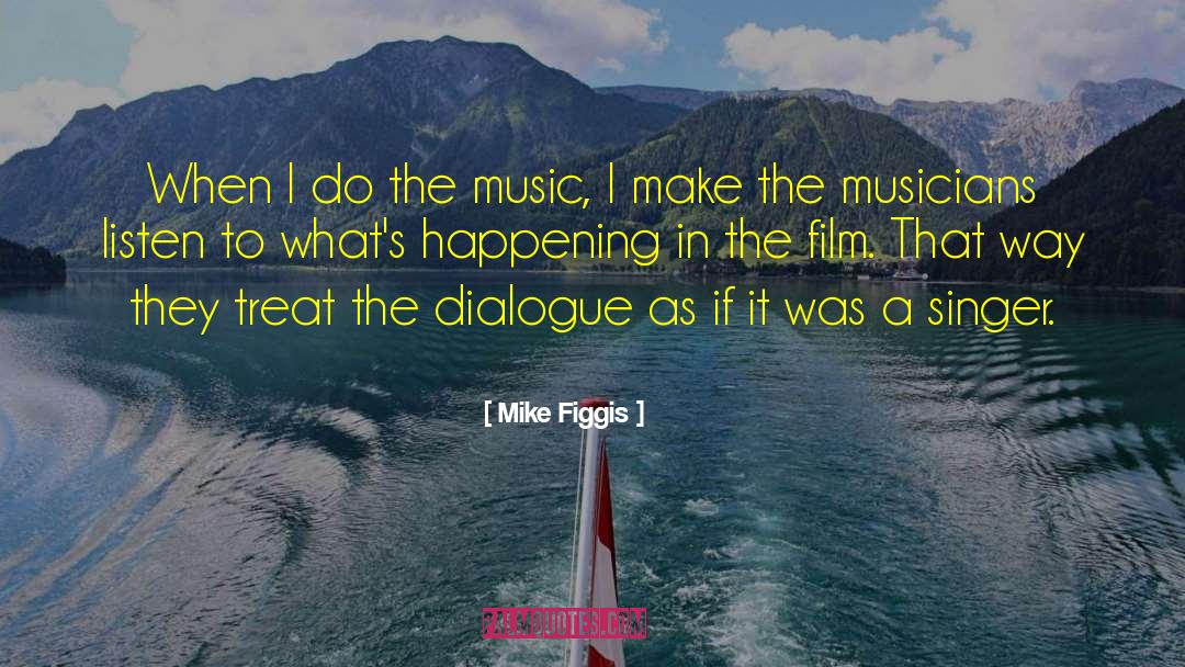 Mike Figgis Quotes: When I do the music,