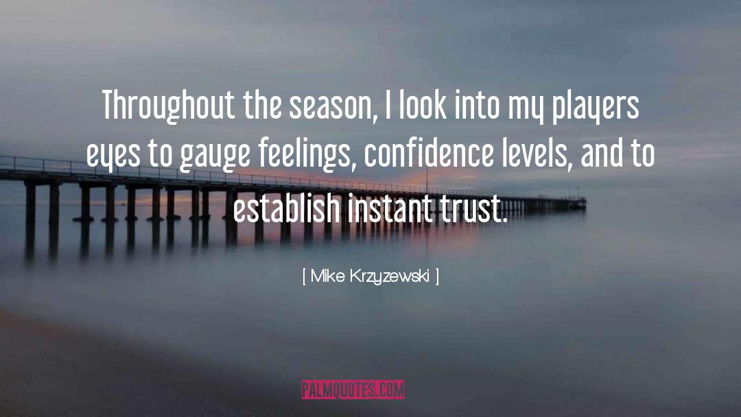 Mike Krzyzewski Quotes: Throughout the season, I look