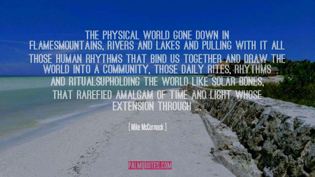 Mike McCormack Quotes: the physical world gone down