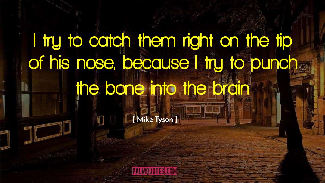 Mike Tyson Quotes: I try to catch them
