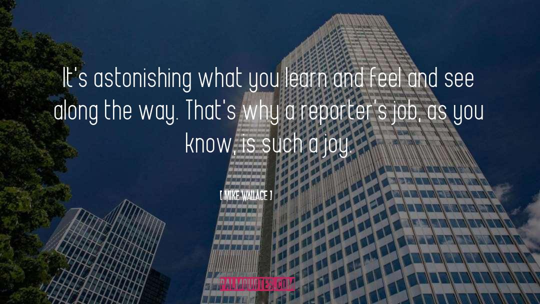 Mike Wallace Quotes: It's astonishing what you learn