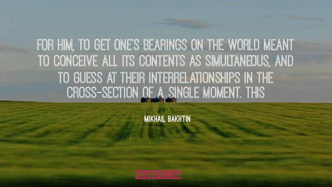 Mikhail Bakhtin Quotes: For him, to get one's