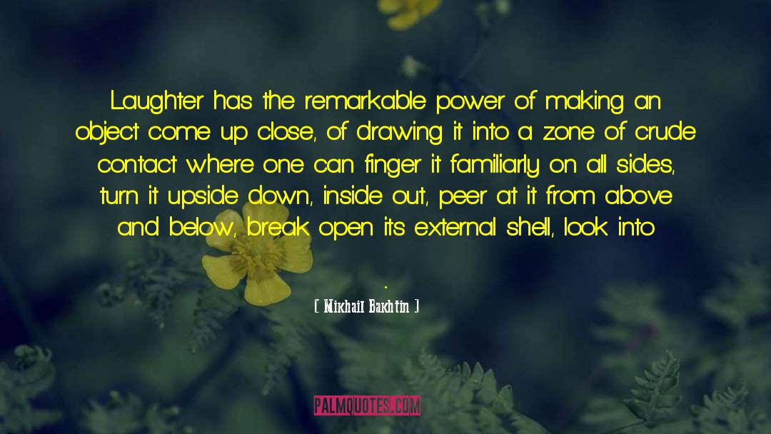 Mikhail Bakhtin Quotes: Laughter has the remarkable power