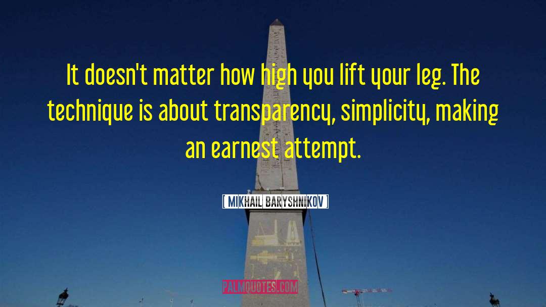 Mikhail Baryshnikov Quotes: It doesn't matter how high