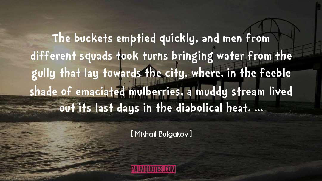 Mikhail Bulgakov Quotes: The buckets emptied quickly, and