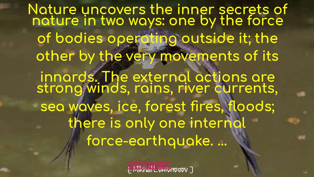 Mikhail Lomonosov Quotes: Nature uncovers the inner secrets