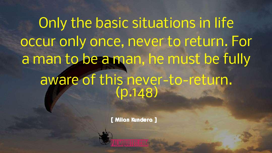 Milan Kundera Quotes: Only the basic situations in