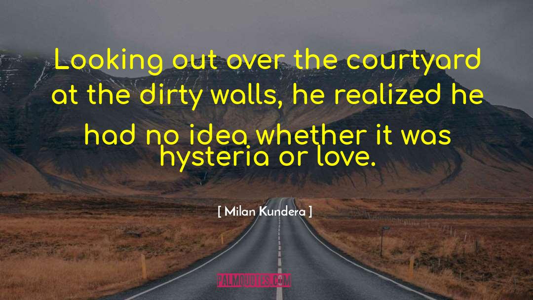 Milan Kundera Quotes: Looking out over the courtyard