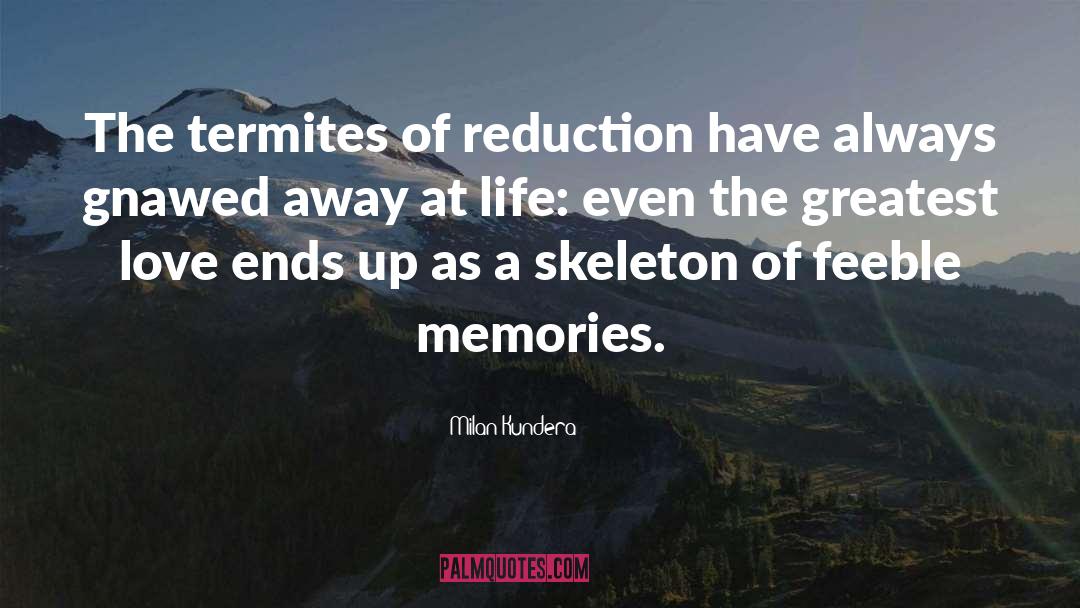 Milan Kundera Quotes: The termites of reduction have