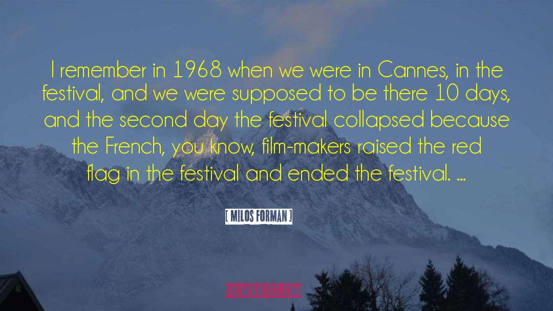 Milos Forman Quotes: I remember in 1968 when
