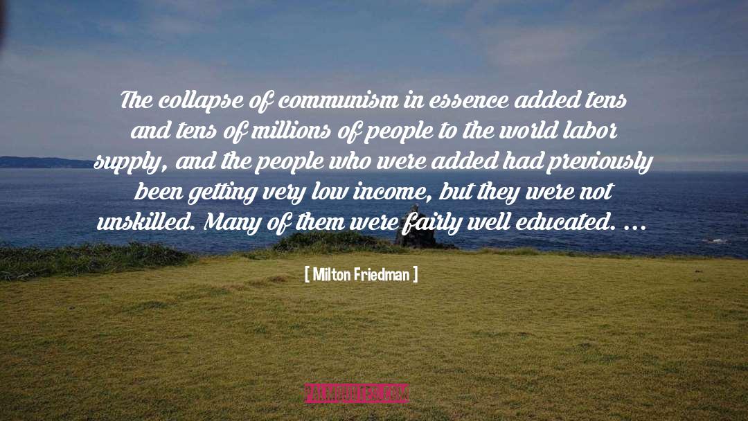 Milton Friedman Quotes: The collapse of communism in