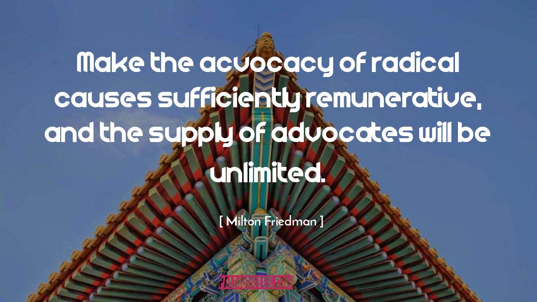 Milton Friedman Quotes: Make the acvocacy of radical