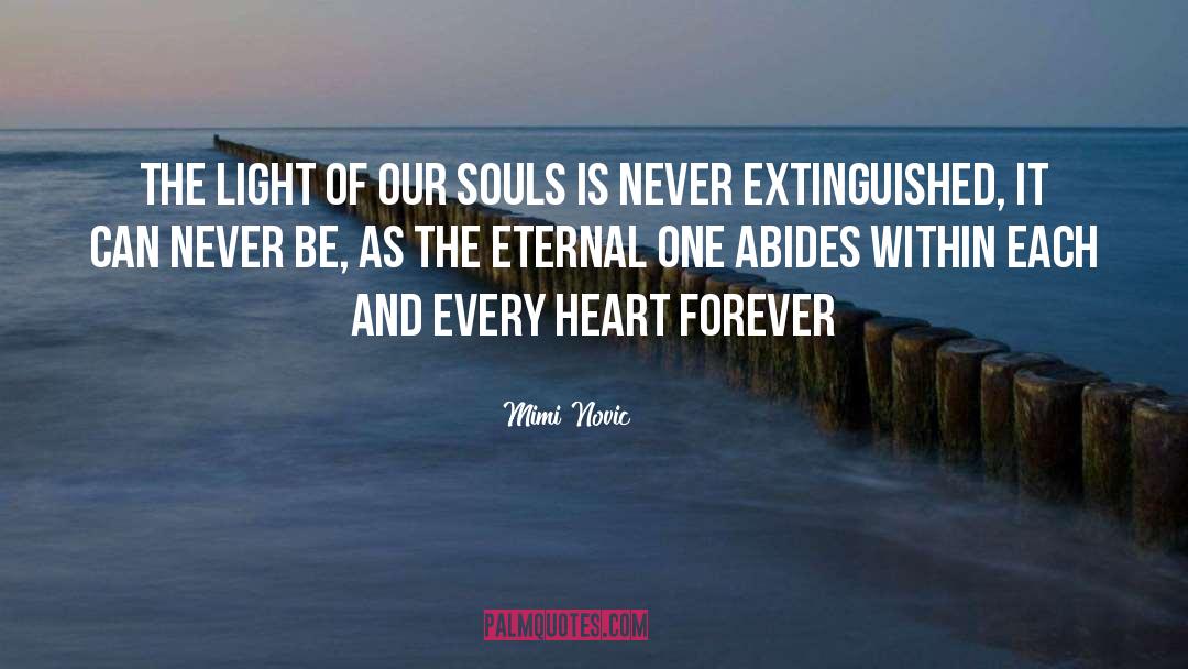 Mimi Novic Quotes: The light of our souls