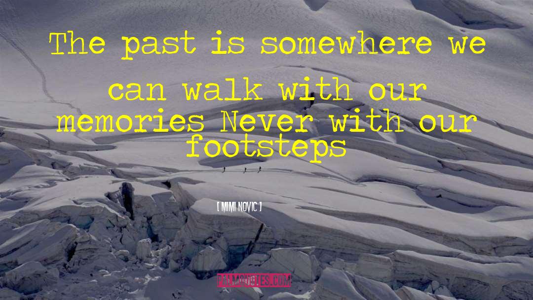 Mimi Novic Quotes: The past is somewhere we