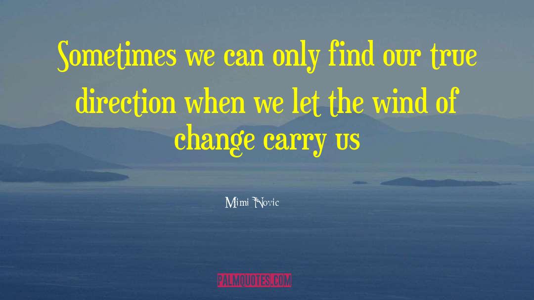 Mimi Novic Quotes: Sometimes we can only find