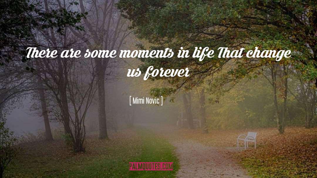 Mimi Novic Quotes: There are some moments in