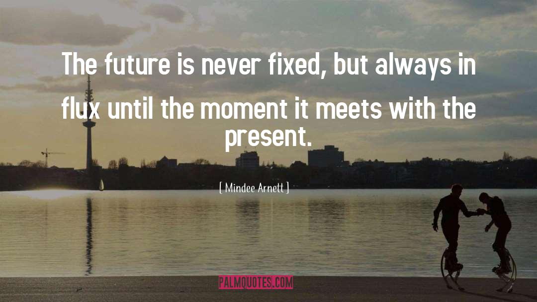 Mindee Arnett Quotes: The future is never fixed,