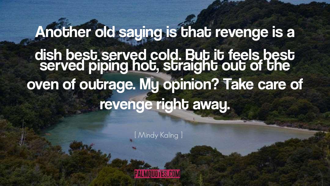 Mindy Kaling Quotes: Another old saying is that
