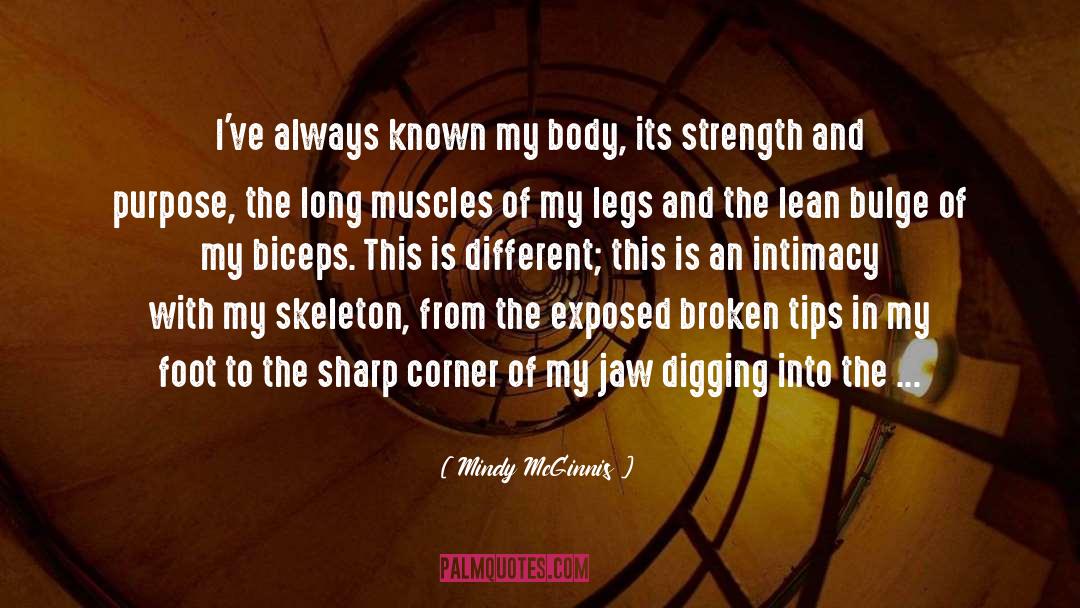 Mindy McGinnis Quotes: I've always known my body,