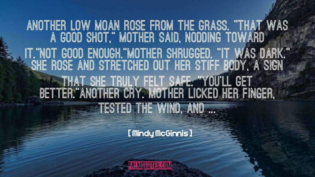 Mindy McGinnis Quotes: Another low moan rose from