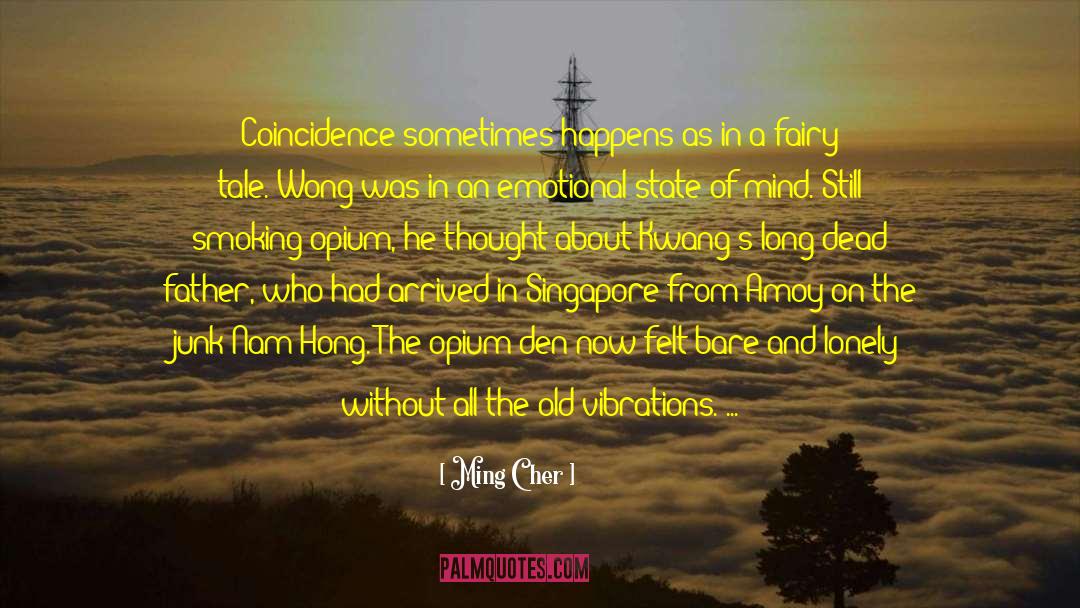 Ming Cher Quotes: Coincidence sometimes happens as in