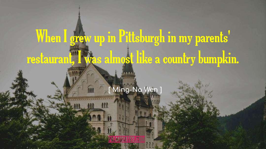 Ming-Na Wen Quotes: When I grew up in