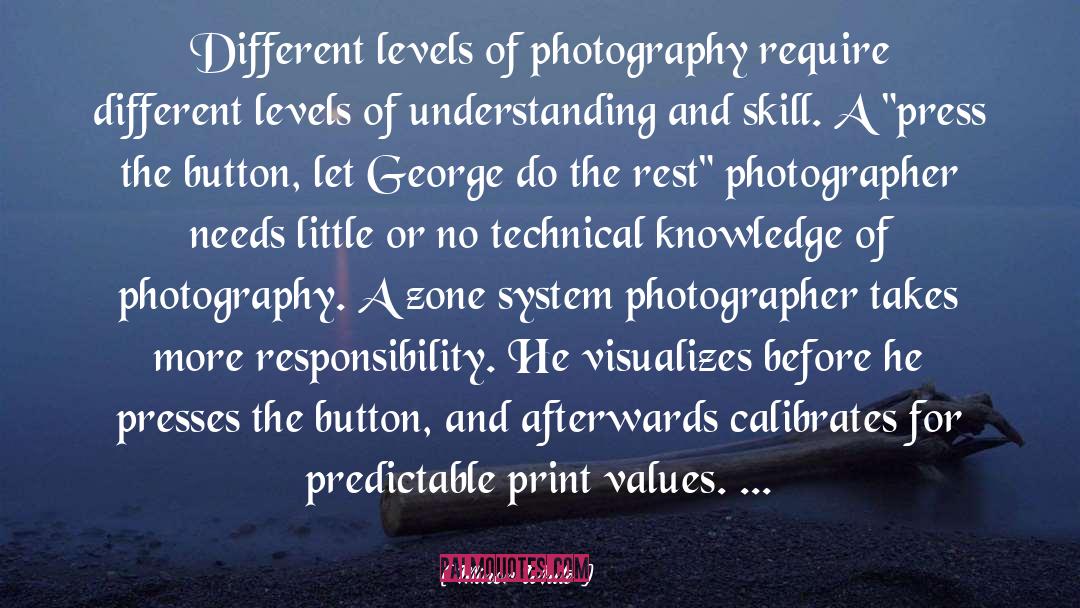 Minor White Quotes: Different levels of photography require