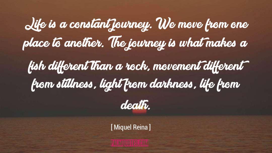 Miquel Reina Quotes: Life is a constant journey.