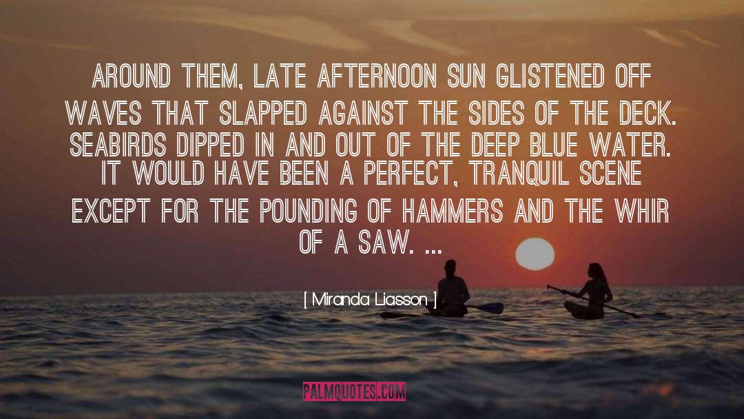 Miranda Liasson Quotes: Around them, late afternoon sun