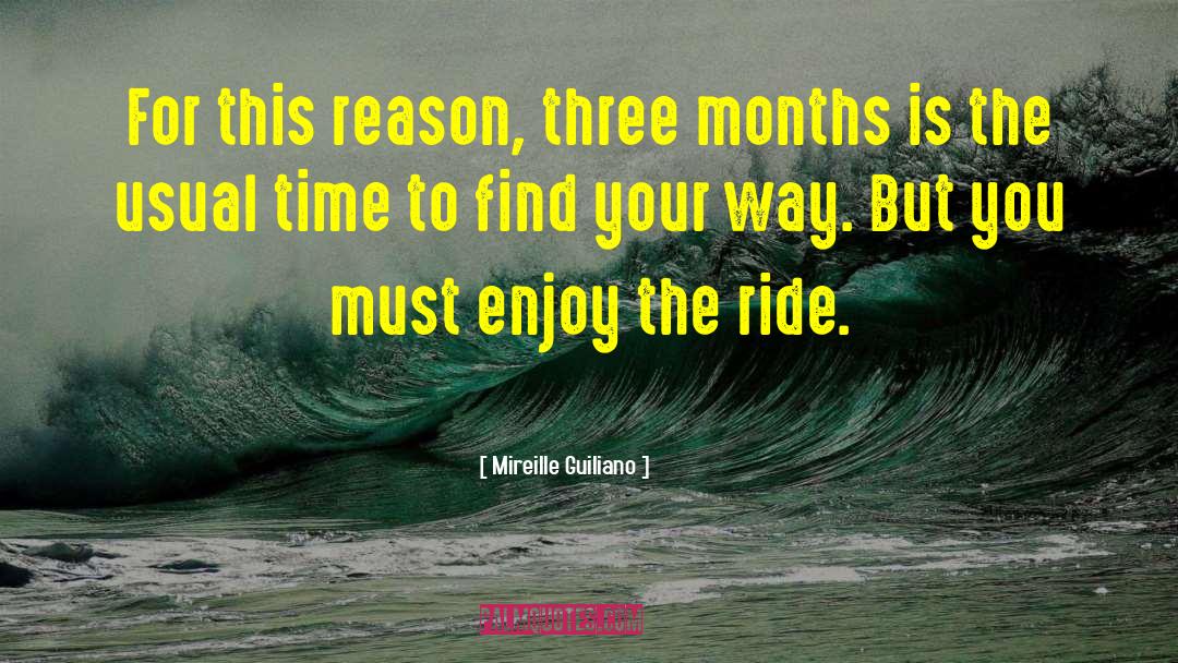 Mireille Guiliano Quotes: For this reason, three months