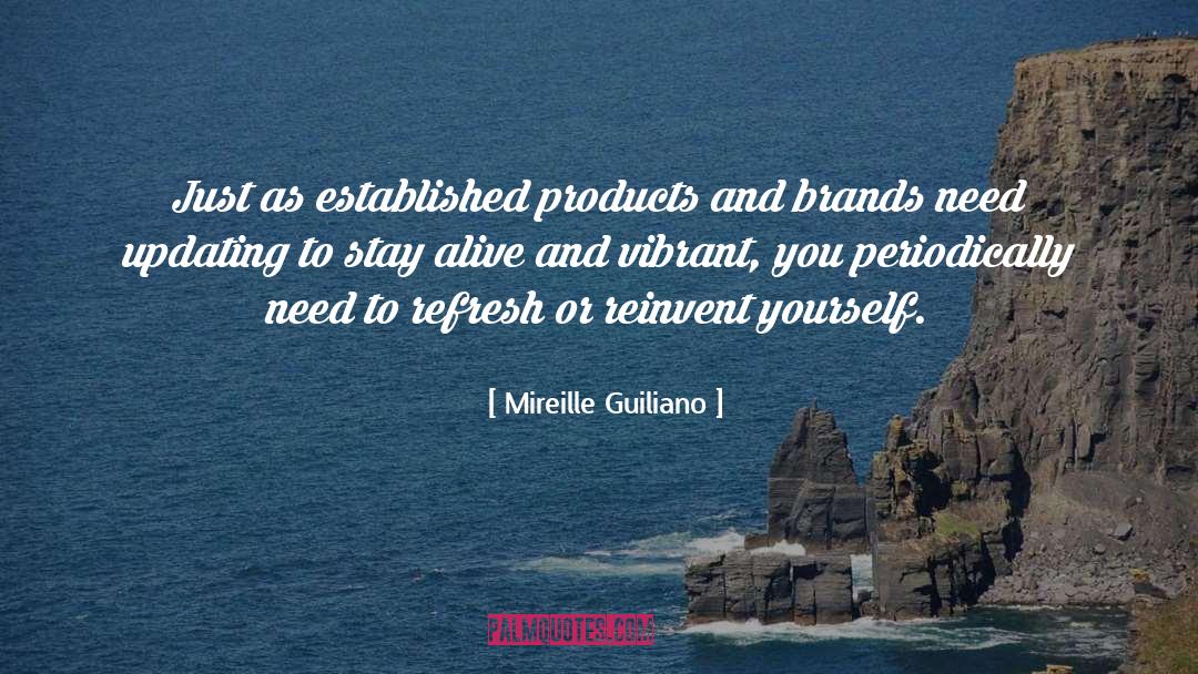 Mireille Guiliano Quotes: Just as established products and