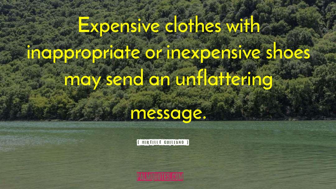 Mireille Guiliano Quotes: Expensive clothes with inappropriate or