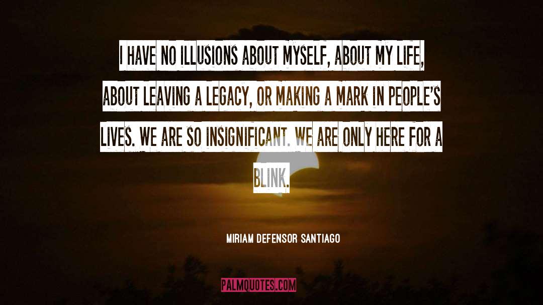 Miriam Defensor Santiago Quotes: I have no illusions about