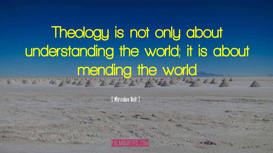 Miroslav Volf Quotes: Theology is not only about