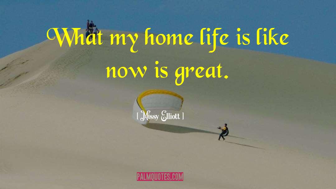 Missy Elliott Quotes: What my home life is