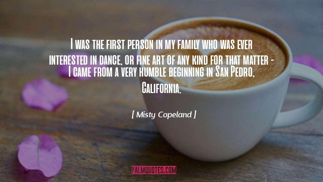 Misty Copeland Quotes: I was the first person