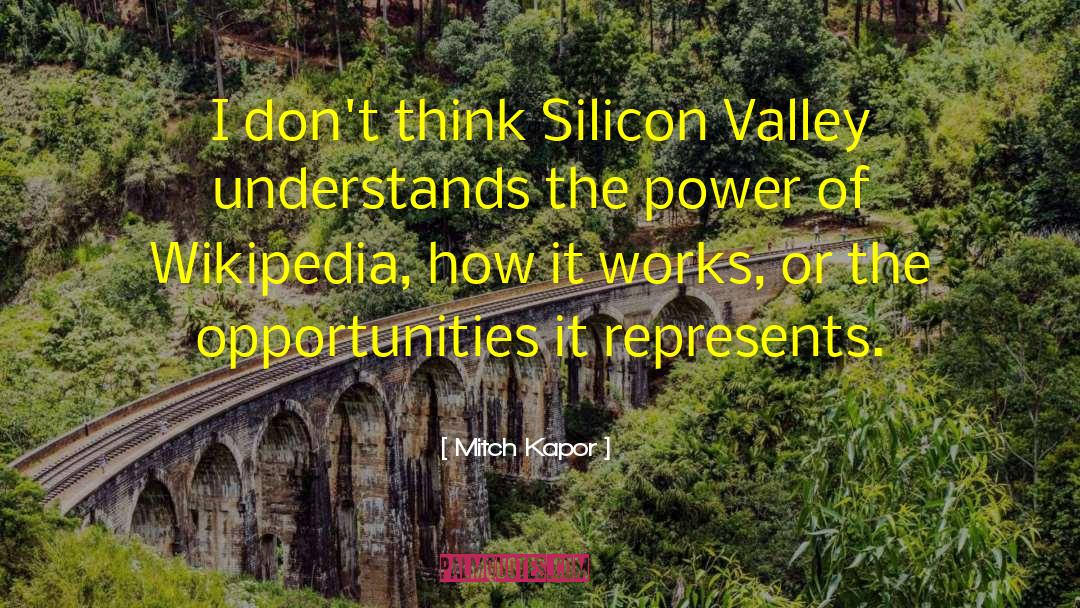 Mitch Kapor Quotes: I don't think Silicon Valley