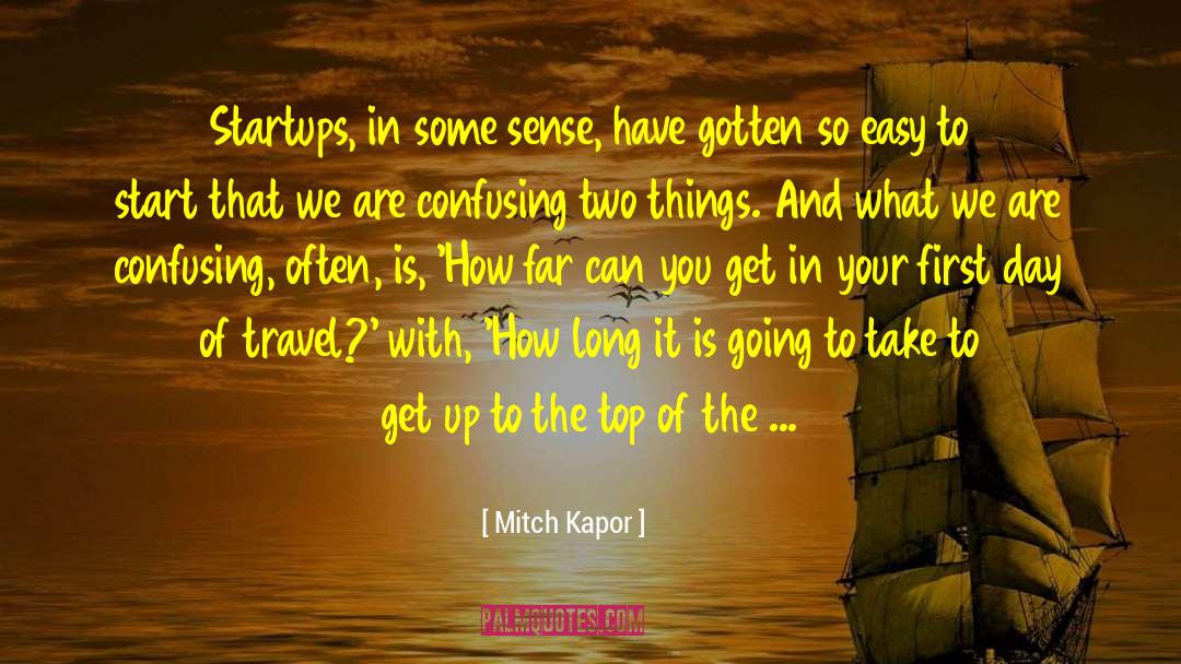 Mitch Kapor Quotes: Startups, in some sense, have
