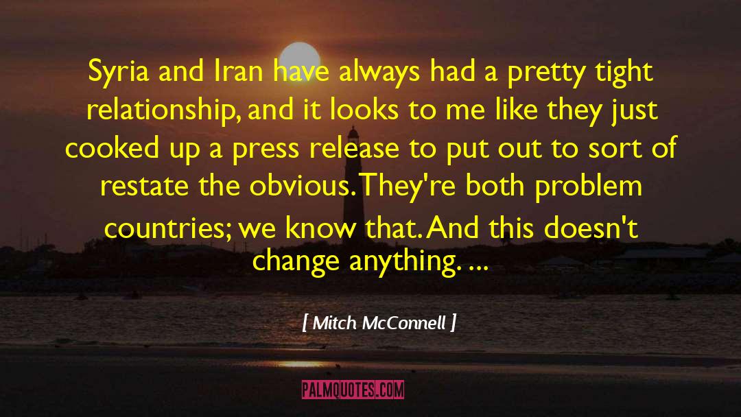 Mitch McConnell Quotes: Syria and Iran have always