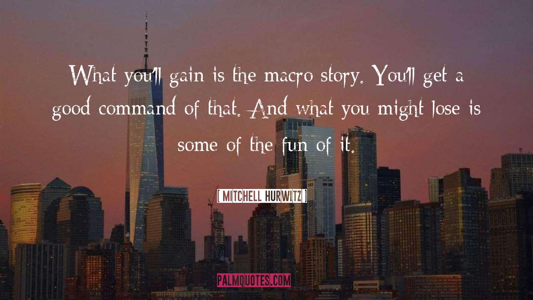 Mitchell Hurwitz Quotes: What you'll gain is the