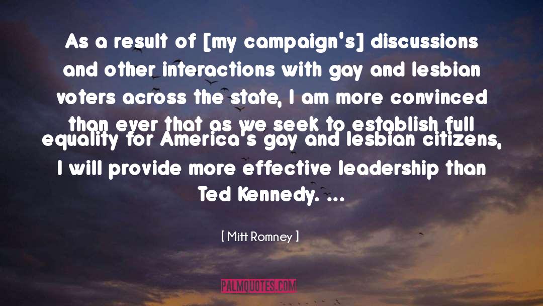 Mitt Romney Quotes: As a result of [my