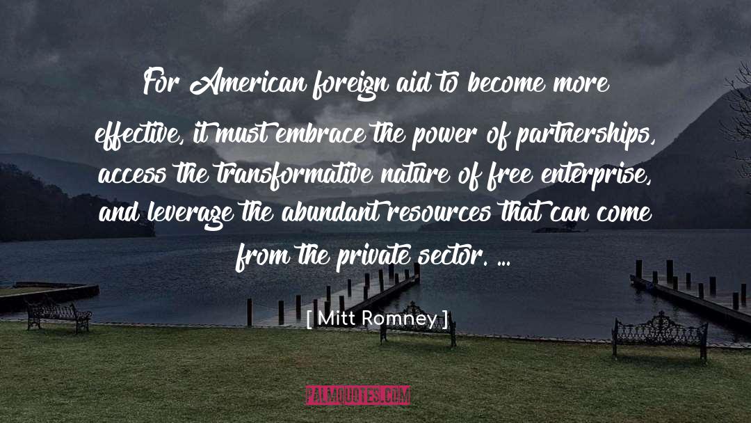 Mitt Romney Quotes: For American foreign aid to