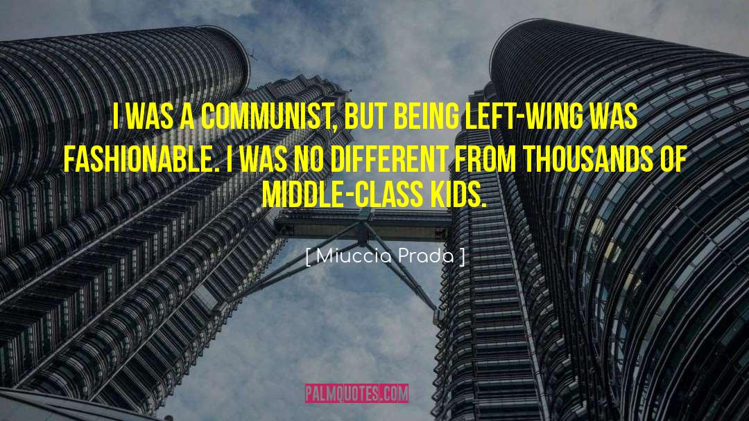 Miuccia Prada Quotes: I was a communist, but