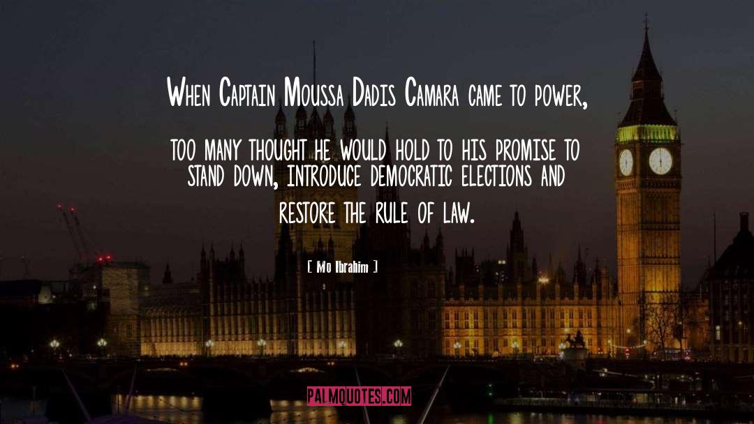 Mo Ibrahim Quotes: When Captain Moussa Dadis Camara